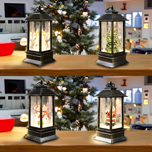 LED Christmas Lanterns (Floating Snow)